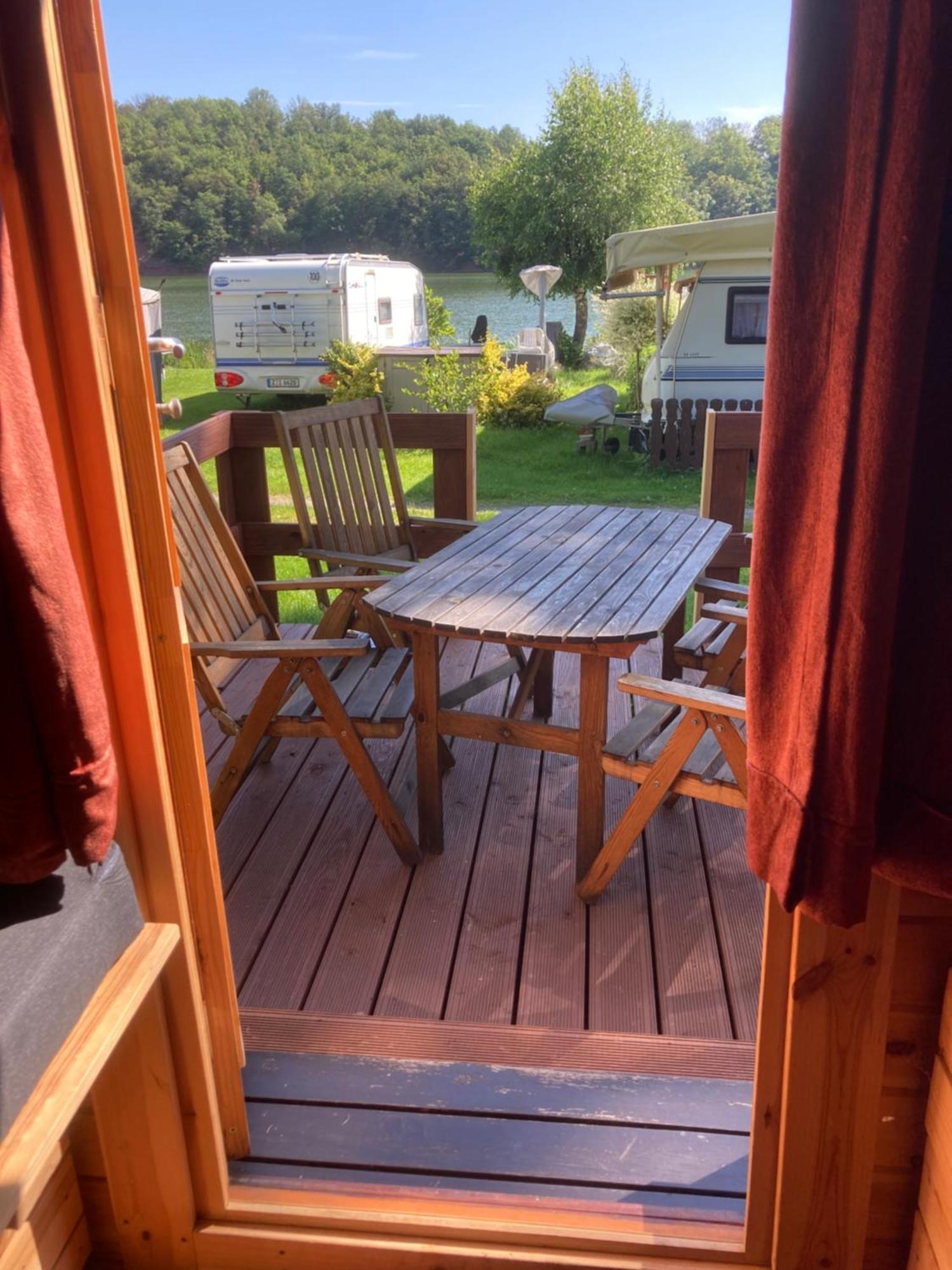 Campingfass Mit Panoramaterrasse Langenbernsdorf Exterior photo